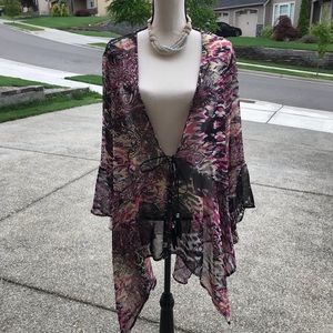 LA Vanya Sheer Cover up Wrap, 3X  More of a  1X